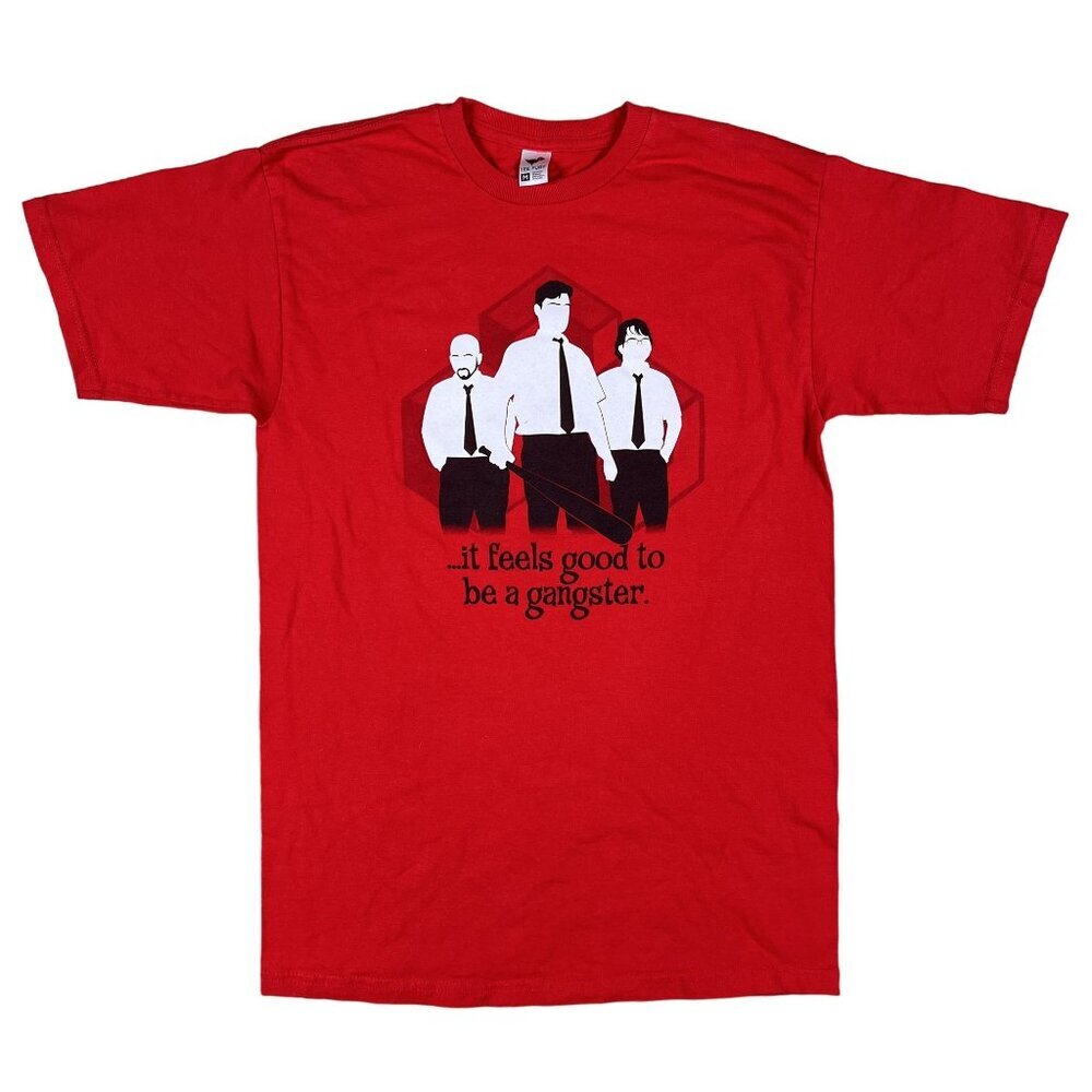 Office Space It Feels Good to Be a Gangster Red T-Shirt Size Medium